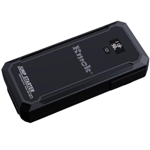 Super Capacitor Jump Starter, 12V Batteryless Portable Jump Starter – Instant Power for 8.0L Gas & 4.0L Diesel Engines | No Pre-Charge Needed | Built-in Supercapacitor | Includes Jumper Cables | 8.0L Gas/4.0L Diesel, No Pre-Charge, -40°C~70°C, 100,000+ Us