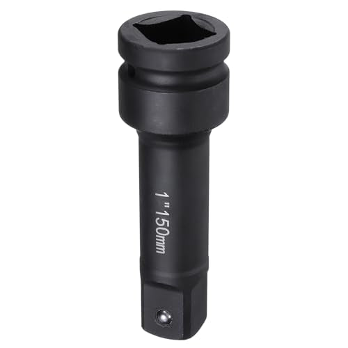HARFINGTON Impact Socket Extension Bar 1" Square Drive 6" Long CR-V Steel Extension Rod Ratchet Wrench Driver Adapter for Axle Nut Sockets, Black - size: 1" Square Drive 6" Long
