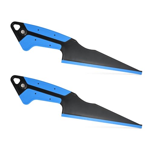 NEWISHTOOL 2 PCS Window Tint Squeegee Side Swiper Squeegee Magnet PPF Tools | Fixed TPU Rubber Blade, All-Purpose Scraper for Film Installing, Glass Cleaning Water Remove, Water Blade Wiper Tint Tools