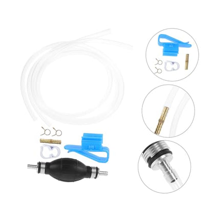 1set Liquid Pump Kit Portable Siphon Hose for Transfer Efficient Hand Operated Pump Backflow Design for Cars and Motorcycles