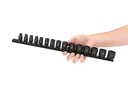 TEKTON 3/8 Inch Drive Impact Socket Set, 15-Piece | SID91104 - size: 15-Piece (1/4-1-Inch), style: Standard