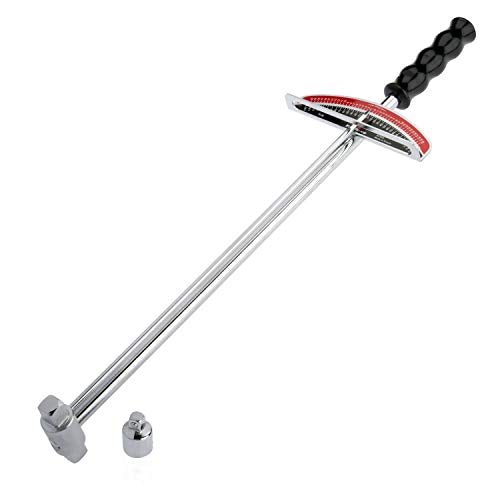 Tooluxe 03703L Dual Drive Beam Style Torque Wrench | 3/8” & ½” Drives | 17” Length | 0-150 Ft-Lbs | SAE | Premium Steel Alloy - size: (Pack of 1)