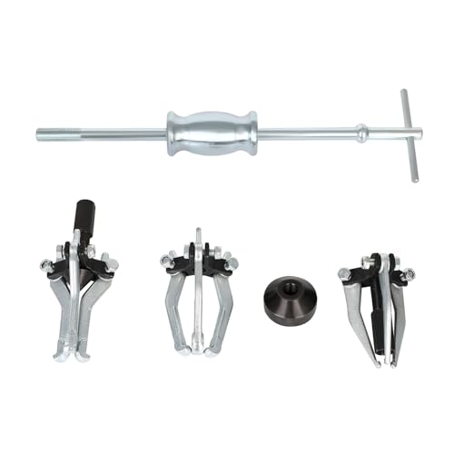SCITOO 3 Jaw Gear Bearing Slide Hammer Puller Set, Universal Internal & External Gear Pulley Puller Set for Pulling Out Gears Bearings