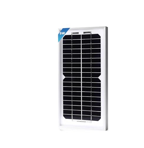 5W-Solar-Battery-Trickle-Charger-Maintainer 12V-Solar-Panel -Charger Waterproof Small Solar Panels for Car, Automotive, Motorcycle, Boat, Marine, RV,Trailer, Truck, etc. - size: 5W