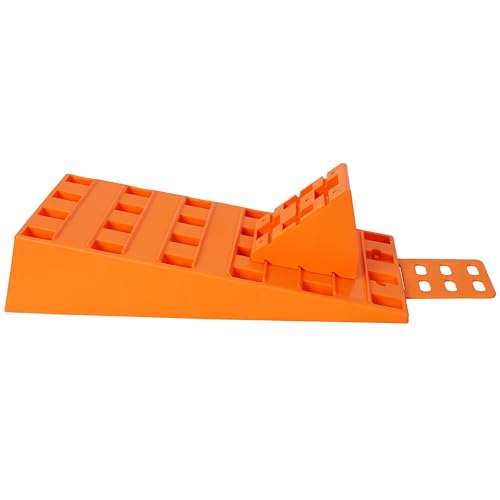 5T Caravan Levelling Ramps, Heavy Duty RV Leveling Ramps Set with 2 Wheel Chocks, Camper Trailer Levelers for Motorhome, Travel Trailer, Camper, with Portable Carry Bag