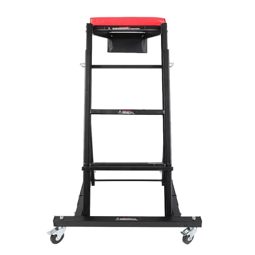 Top Automotive Creeper, Engine Creeper 48"-64", 400 LBS Capacity High Top Creeper | 4 Swivel Caster Wheels, Adjustable Height Foldable Creeper for Home Garage Workshop Repair Maintenance