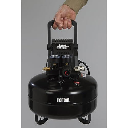 Ironton Oil-Free Pancake Air Compressor, 0.3 HP, 3 Gallons, 110 PSI