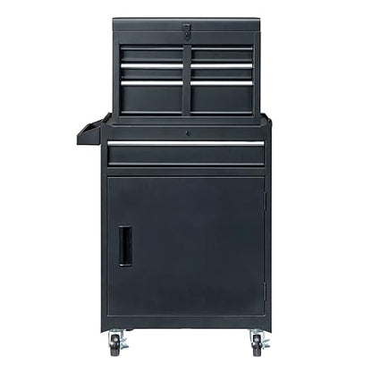 Rolling Tool Chest, Tool Box Organizer with Storage Cabinet, Portable Tool Cabinet, Rolling Tool Cart Utility Cart on Wheels, Industrial Mechanic Service Cart with Drawers for Garage, Repair Shop
