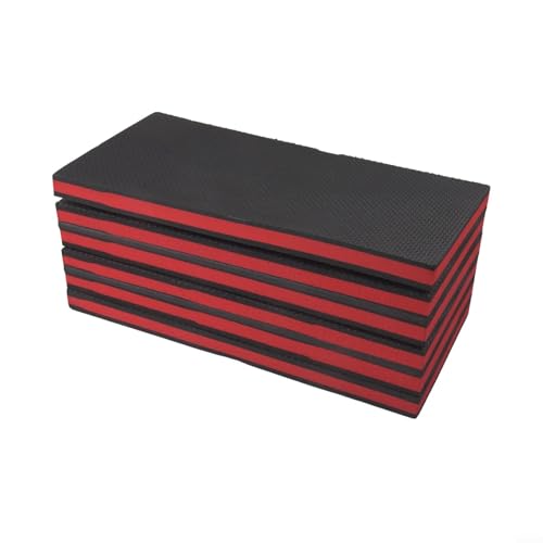 Foldable EVA Kneeling Mat 46x15.7 Inch Car Repair Pad with Handle, 6-Fold Garage Garden Cushion Stool for Auto Mechanic Work