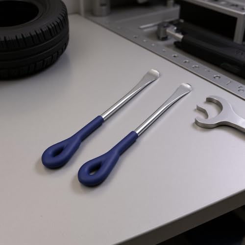 2pcs Tire Iron Spoon Levers, Heavy Duty 10in Motorcycle Tire Changer Tool Carbon Steel Set, Suitable for Car Motorcycle Repair Replacement Tool
