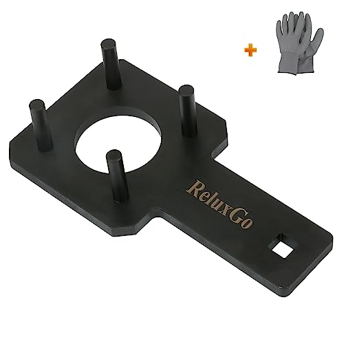 ReluxGo Crankshaft Pulley Holding Tool Crankshaft Vibration Harmonic Damper Holder Tool Crankshaft Wrench Crankshaft Holding Tool for VW Routan Dodge Chrysler Ram 3.6L replace 10198A