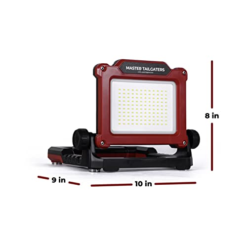 Master Tailgaters FLUD 4000 LED Work Flood Light Compatible for Milwaukee 18v Battery