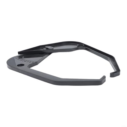 Rim Width Caliper for Tire Balancer, Wheel Measuring Tool with Bright White Numbers, Portable Plastic Gauge for Accurate Car Rim Width Measurement, Black