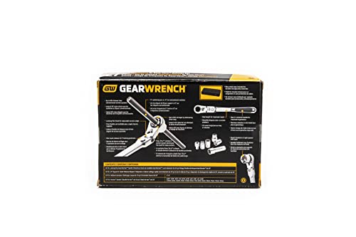 GEARWRENCH 27 Pc. 1/4" Drive 6 Pt. Pass-Thru Mechanics Tool Set, Standard SAE/Metric - 891427