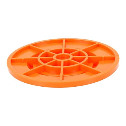 Diydeg RV Leveling Block, 4Pcs Red Round Jack Feet 20cm Heavy Duty Car Leveling Pad Set Car Jack Feet Kit for Travel Trailer