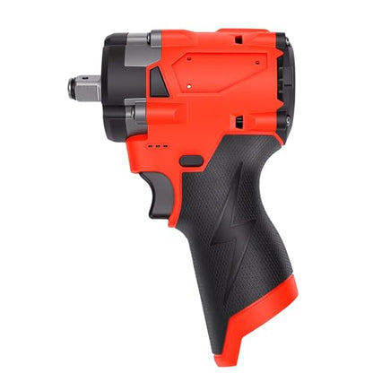 Brushless Electric Ratchet Wrench, 1/2 Inch Drive High Torque Tool, 300Nm Cordless Wrench for Automotive Repair, Construction, Heavy Duty Bolt Removal