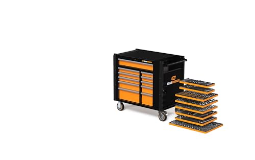 GEARWRENCH 614 Piece Master Mechanics Hand Tool Set with Premium Modular foam Trays and Mobile Work Station | MEGAMODMRO - style: 614 Piece