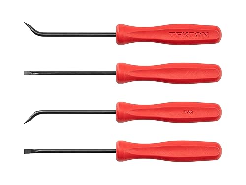 TEKTON 5/32 Inch x 6-1/2 Inch 50-Degree Mini Pry Bar | LRD82101 | Made in USA - size: 5/32 Inch 50-Degree