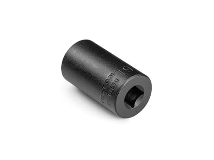 TEKTON 3/8 Inch Drive x 19 mm Semi-Deep 12-Point Impact Socket | SID14319 - size: 19 mm, style: Semi-Deep