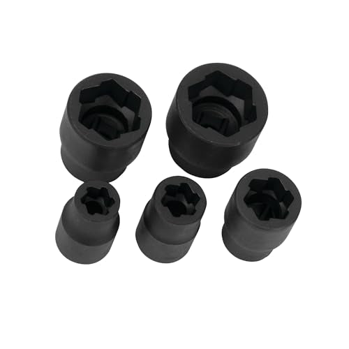 Performance Tool W38919 3/8-Inch Drive 5 Piece Bolt Extractor Set (Metric/SAE)