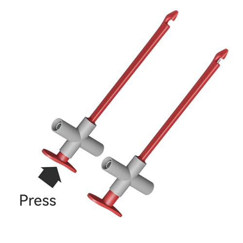 Goupchn 2PCS Multimeter Test Leads 4mm Banana Plug Male to Male | Puncture Probes, Wire-Piercing Test Clip Tool, For Multimeter Testing Automotive Car Repairing - style: P1033A
