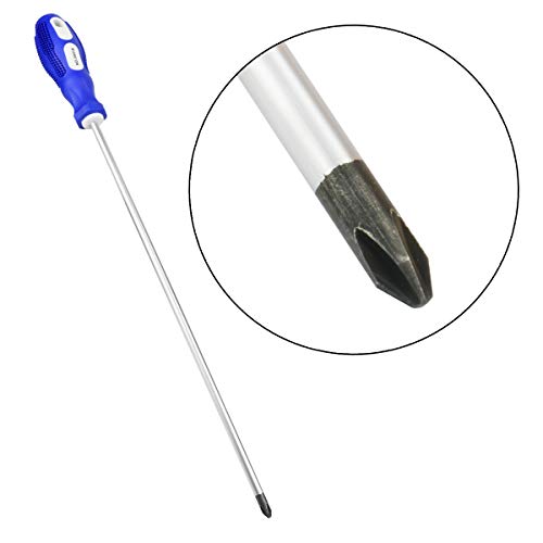 Phillips Screwdriver, 12 Inch Long Magnetic Tip Cross Head 6mm Screwdriver (2 Pack)