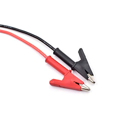 14 Gauge Jumper Wires Alligator Clips to Alligator Clip Heavy Duty Silicone Test Leads Set 2Pcs 39"/1m - color: 2Pcs-3.3ft