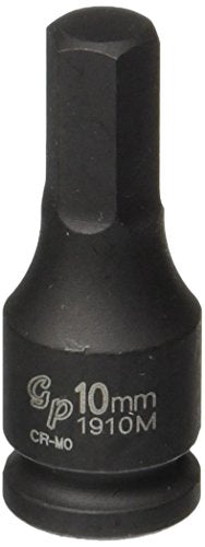 Grey Pneumatic (1910M) 3/8" Drive x 10mm Hex Driver Socket - style: 10mm Hex Driver