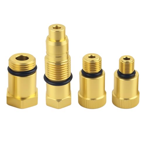 4PCS Automotive Compression Adapters,Anti-Rust Cylinder Compression Tester Adapter with O-Rings,Universal Spark Plug Testers Adaper for Gas Engine,Motorcycle,Snowmobiles