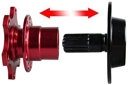 BestTeam Universal Steering Wheel Snap Off Quick Release Hub Adapter Boss Kit With 6-hole Steering Wheel Hub (Purple) - color: Purple