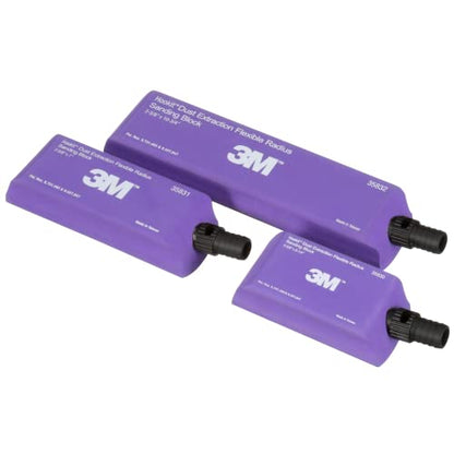 3M™ Hookit™ Dust Extraction Flexible Radius Sanding Block Kit 35833 - size: Kit, style: Curved