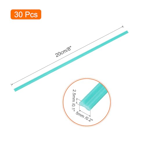 MECCANIXITY 30pcs 8 Inch Plastic Welding Rods PVC Welding Strips Welder Rods for Plastic Welder, Car Bumper, Kayak Repair, Green - color: Green, size: 8 Inch