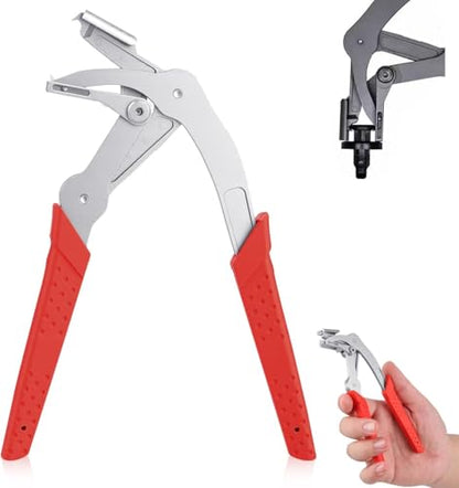 Car Clip Pliers, Panel Clip Removal Pliers,Spring-Loaded Fastener Rivet Remover for Auto Door Panels, Interior & Exterior Trim, Damage-Free Disassembly Tool, Rivets and Interior Panels