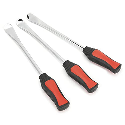 Tire Spoon Lever Iron Tool Set, Professional Tire Changing Kit with Valve Core Tool for Motorcycle Bike ATV, Chrome Vanadium Steel Tire Repair Tool Kit