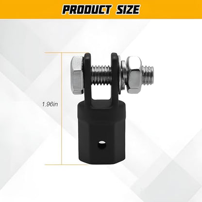 Zpana 1/2 Inch Drive Scissor Jack Drill Adapter Chrome Vanadium Steel | Suitable for 1/2 inch impact or 13/16 inch lug wrench, converts manual lifting, groove adapter design, auto repair tools