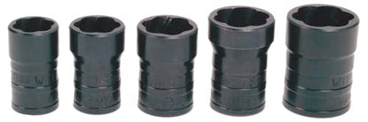 Williams TSFS5005 5-Piece Turbo Socket Salvage Socket Set - size: 5 Piece