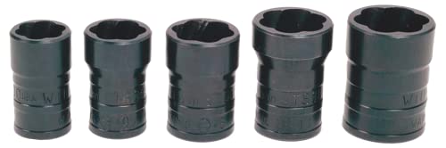 Williams TSFS5005 5-Piece Turbo Socket Salvage Socket Set - size: 5 Piece