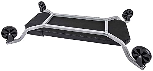 JEGS Oversize X-Frame Creeper | Capacity: 300 Lbs | Frame Dimensions: 45" L x 25" W x 7" H | Deck Dimensions: 38" L x 14" W x 2" H | Ground Clearance: 2.5" | Weight: 19 Lbs | Four Casters