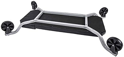 JEGS Oversize X-Frame Creeper | Capacity: 300 Lbs | Frame Dimensions: 45" L x 25" W x 7" H | Deck Dimensions: 38" L x 14" W x 2" H | Ground Clearance: 2.5" | Weight: 19 Lbs | Four Casters