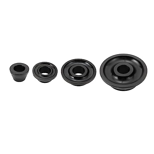 4PCS Universal Wheel Balancer Standard Taper Cones Kit Wheel Balancer Cone Set for 36mm Shaft,Steel Tire Balancer Adapter Cone Set for Car SUV Truck with Hub Bore 1.77"-5.39" Black (36mm) - size: 36mm
