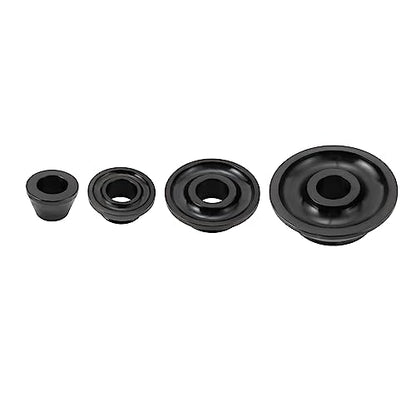 4PCS Universal Wheel Balancer Standard Taper Cones Kit Wheel Balancer Cone Set for 36mm Shaft,Steel Tire Balancer Adapter Cone Set for Car SUV Truck with Hub Bore 1.77"-5.39" Black (36mm) - size: 36mm