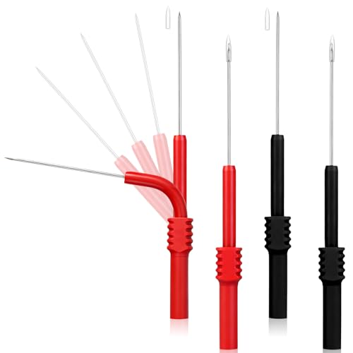 4 Pcs Back Probe Kit Flexible Back Probe Automotive Diagnostic Test Repair Tools for Car Tester Electrical and Automotive Testing Tools Multimeter Testing