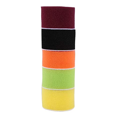 Car Foam Drill Polishing Pad Kit 16pcs 2" Sponge Flat Polishing Buffing Pads Set Waxing Sealing Glaze with M6X1 Drill Adapter Car Polisher