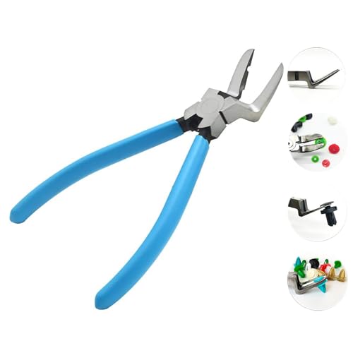 Panel Clip Pliers, Auto Trim Removal Fastener Plier Car Door Panel Clip Tools Plastic Rivets Pry Puller Adjustable Multipurpose Diagonal Cutting Pliers 1 Pcs - color: 2nd Blue