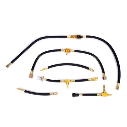 MOCA Pro Fuel Injection Pressure Tester Kit 0-140PSI/ 10 Bar, Fuel Pressure Tester Kit Diagnose Weak Fuel Pumps, Test Fuel Flow, and Leak-Down Fits for BMW & for Ford & for Mercedes Benz
