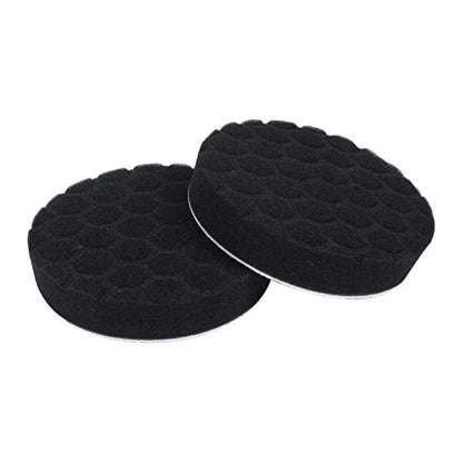 Jinchao-polishing Pads, Pack of 5Pcs Polishing Pad, Sponge Buff Polishing Pad Kits for Car Polisher, Dual Action Polishing Pad,Polishing (Color : Black) - color: Black