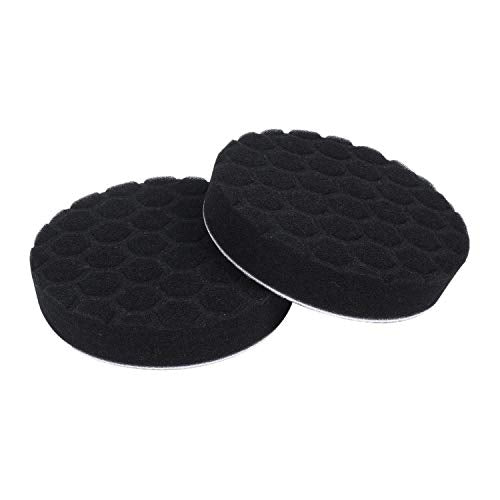 Xianglaa-Good polishing Pads, Pack of 5Pcs Polishing Pad, Sponge Buff Polishing Pad Kits for Car Polisher, Dual Action Polishing Pad, Adapter for Car Care Polisher (Color : White) - color: White