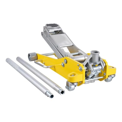 3T/2T Floor Jack Aluminum Hydraulic Racing Jack Hydraulic Car Jack with Dual Piston Quick Lift Pump Duty Trolley Jack,3T Aluminum - color: 3t Aluminum