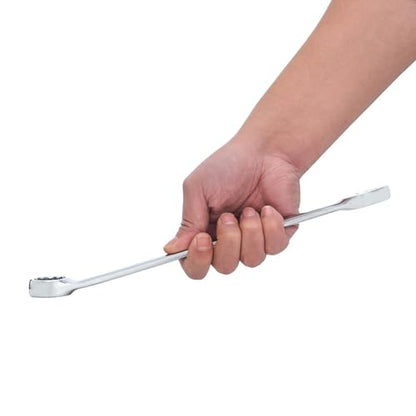 BLACK CANYON Metric 23mm Combination Wrench, 12-Point Box End & Hex Opening Design, Polished Steel - size: 23 mm