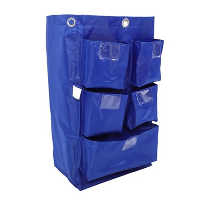 Janitorial Cleaning Bag Car Detailing Bag Organizer Strong Cleaning Trolley - color: Blue